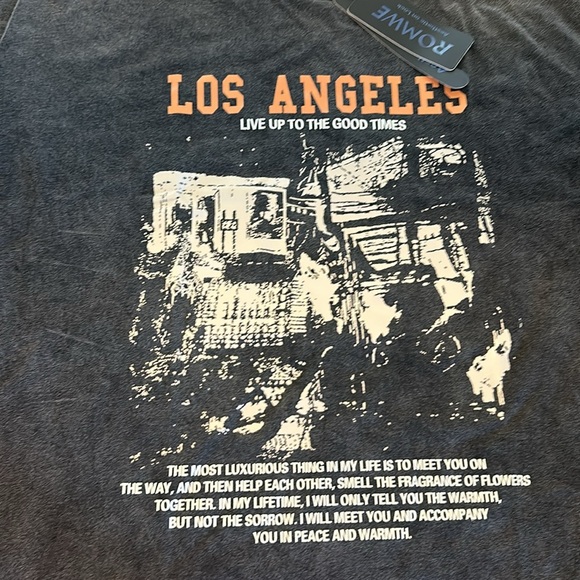 Romwe Los Angeles graphic tee- XXL - Picture 4 of 5